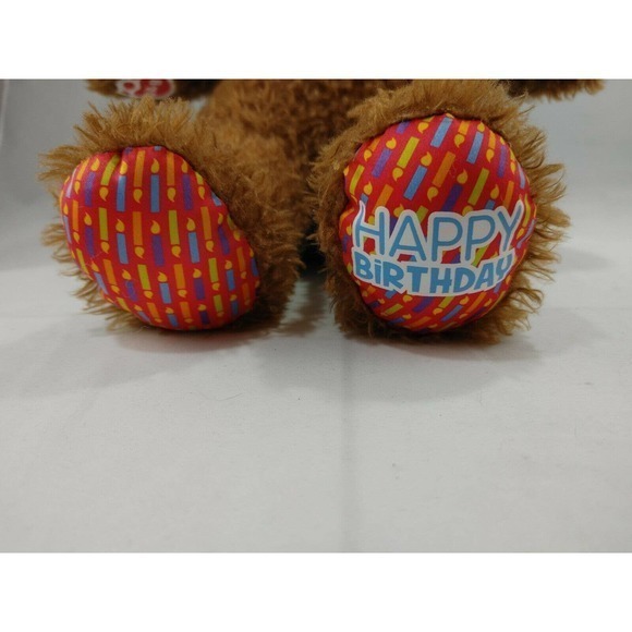 Build a‎ Bear 2019 Brown Teddy Bear Happy Birthday Plush Stuffed Animal Toy 16" - Picture 4 of 10